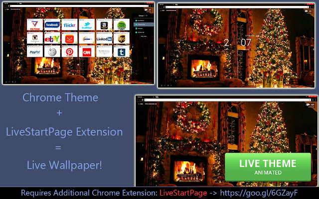Christmas Tree and Fireplace [LSP] من متجر Chrome الإلكتروني ليتم تشغيلها باستخدام OffiDocs Chromium عبر الإنترنت